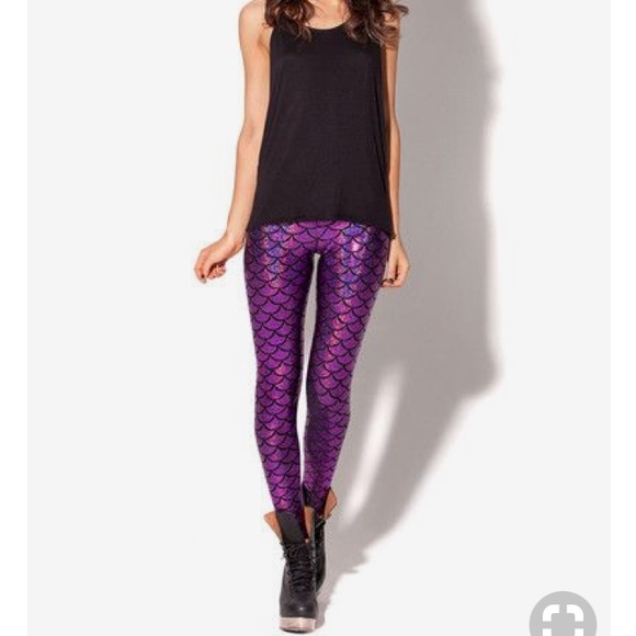 Purple mermaid leggings - Picture 1 of 1